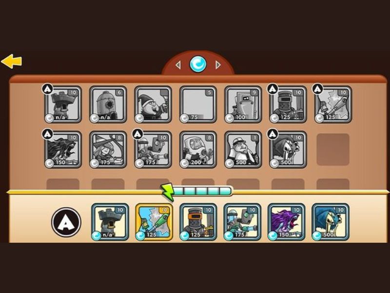 Tải Hack Tower Conquest (Vô Hạn Tiền, Kim Cương) v23.0.47 Thẻ bài chiến binh phong phú trong Hack Tower Conquest