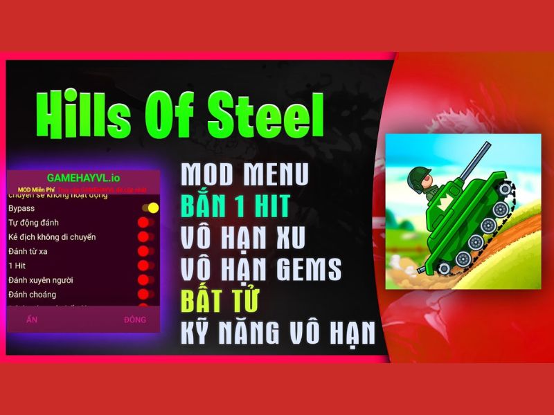 Tải Hack Hills of Steel (Full Tiền, Kim Cương) v8.7.3 Tính Năng Nổi Bật Trong Hack Hills Of Steel