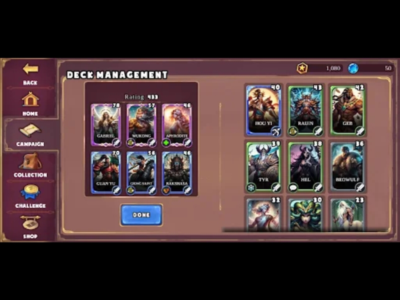 Tải Hack Epic Heroes War (Full Tướng, Tiền, Pha Lê) v1.36.438.11165pre Đa dạng tướng trong Hack Epic Heroes War logo