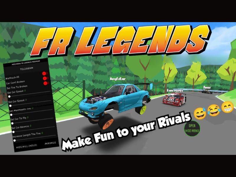 Tải Hack Fr Legends (Vô Hạn Tiền, Mode Menu, Xe Độ, Tốc Độ) v0.4.7 mod menu trong FR Legends 0.3.4 Hack Funnymod