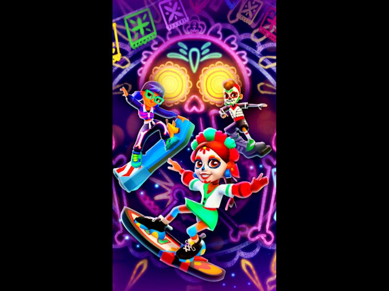 Tải Subway Surfers Full Hack Modlmh.com (Full Tiền, Chìa Khoá, Bất Tử) v3.65.1 Nhân vật, skin đa dạng trong Subway Surfers Full Hack Modlmh.com