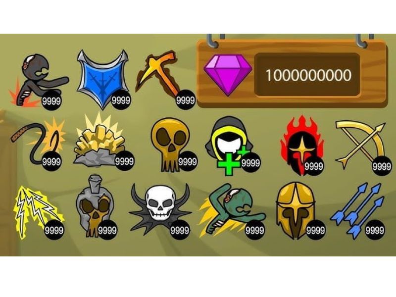 Tải Hack Stick War Legacy Modlmh.com (Full Vàng, Đá Quý, Kim Cương) v2026.1.787 Vô hạn đá quý và kim cương với Hack Stick War Legacy Modlmh.com