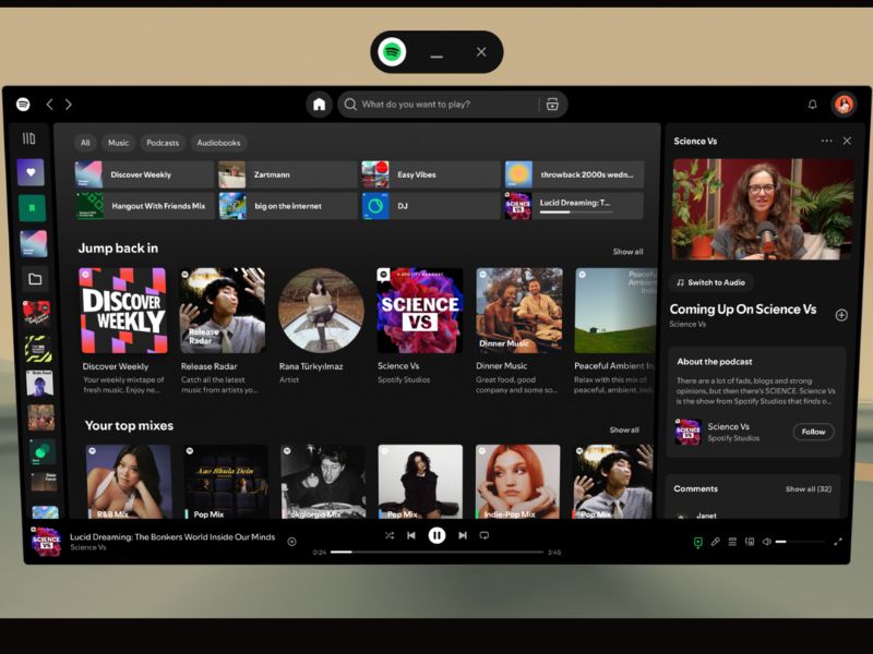 Tải Spotify Mod APK (Premium) v9.1.64.1672 Mới Nhất Giao diện trực quan và thân thiện trong Spotify Mod APK