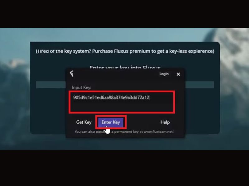 Tải Hack Blox Fruit Apkmoday Update 30 (Full Trái Ác Quỷ, Giọt Nước, Anti Ban, Auto Farm) Dán key > Nhấn “Enter Key”