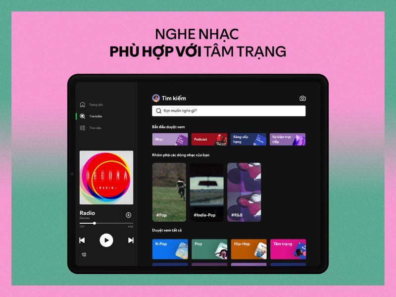 Tải Spotify Mod APK (Premium) v9.1.64.1672 Mới Nhất Phát nhạc theo yêu cầu trong Spotify Premium Mod APK