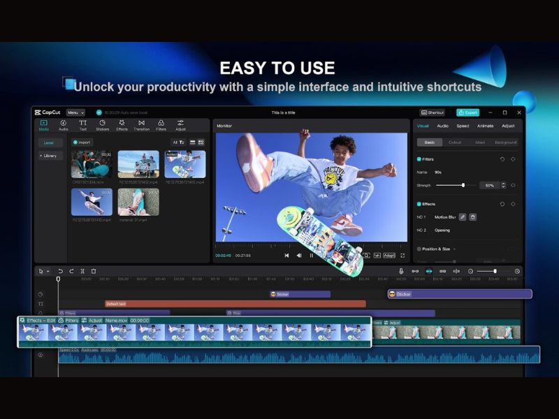 Tải Capcut Pro Mod (Không Quảng Cáo) v18.5.0 Tùy chỉnh tốc độ video linh hoạt trong Capcut Pro Mod