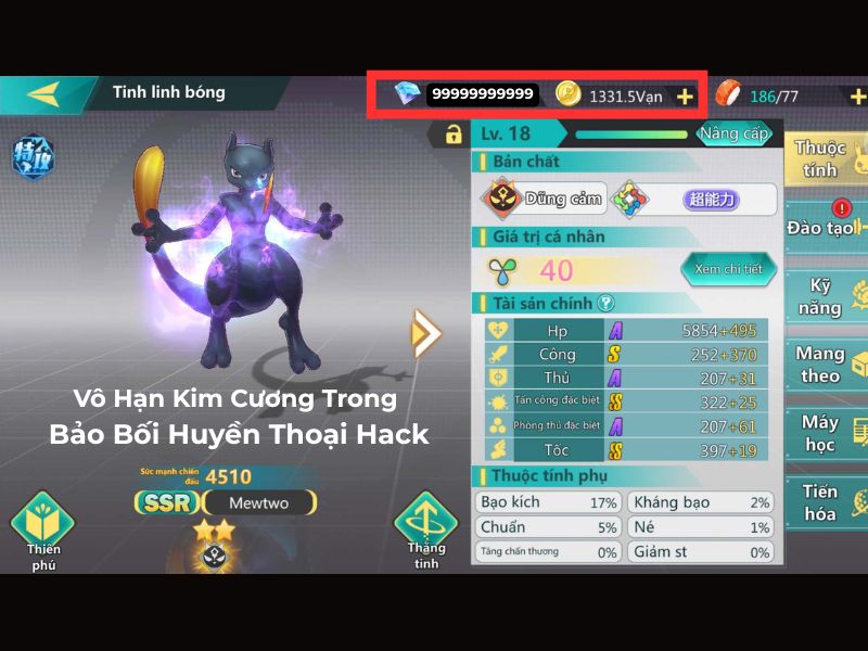 Tải Bảo Bối Huyền Thoại Hack Bồn Tiểu (Vô Hạn Tiền, Kim Cương) v2.0.99.153474 Vô hạn kim cương trong Bảo Bối Huyền Thoại Hack Bồn Tiểu