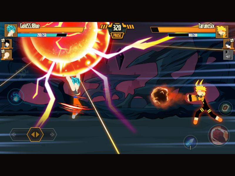 Tải Hack Stickman Dragon Fight (Vô Hạn Tiền, Kim Cương, Full Nhân Vật) v3.3.8 Đồ hoạ và âm thanh trong Hack Stickman Dragon Fight
