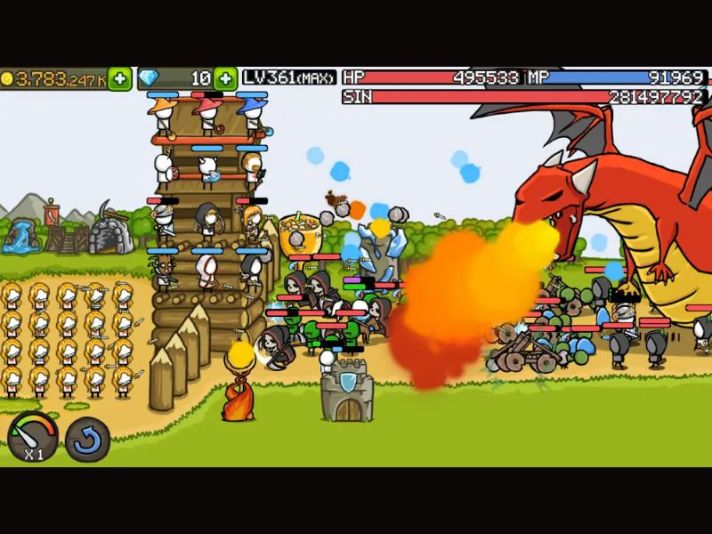 Tải Hack Grow Castle (Menu, Full Tiền, Kim Cương) v1.50.14 Hệ thống chế độ chơi phong phú Trong Hack Grow Castle