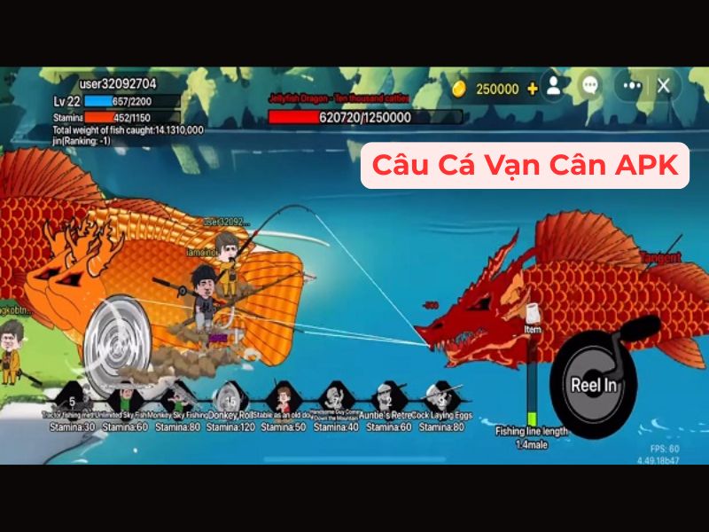 Tải Câu Cá Vạn Cân Mod APK (Menu, Vô Hạn Tiền, Dây Không Đứt) v1.72.4 Khám Phá Thế Giới Câu Cá Đầy Hài Hước Trong Câu Cá Vạn Cân APK