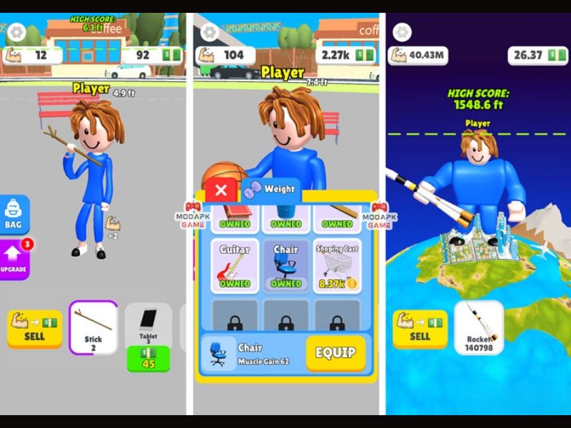 Tải Hack Lifting Hero (Vô Hạn Tiền, Kim Cương, Mod Menu) v46.15.2 Tạo hình nhân vật đáng yêu trong Hack Lifting Hero