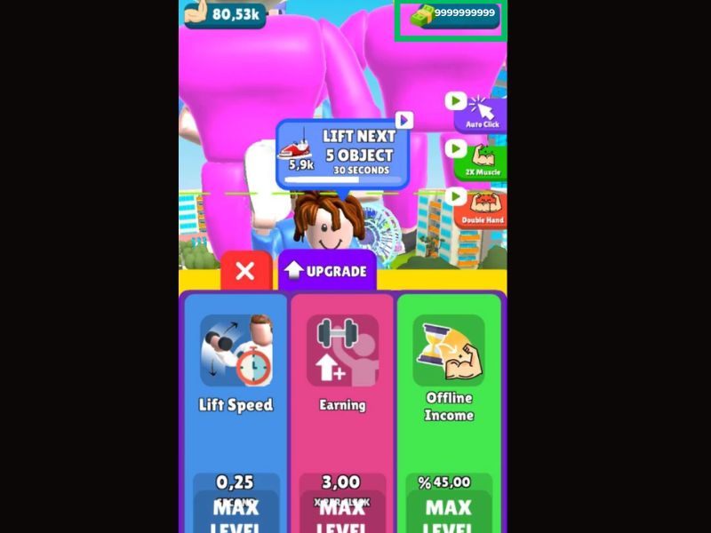 Tải Hack Lifting Hero (Vô Hạn Tiền, Kim Cương, Mod Menu) v46.15.2 Vô hạn tiền trong Hack Lifting Hero