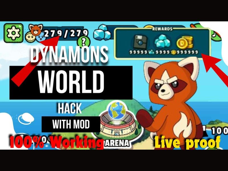 Tải Dynamons World Hack Full Rồng Apkmoday (Full Tiền, Kim Cương, Max Level) v1.13.01 Vô hạn tiền và kim cương trong Hack Dynamons World