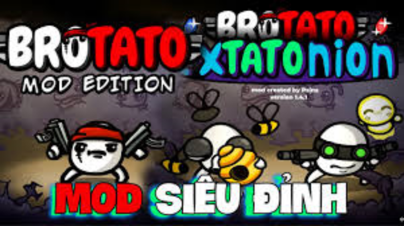 Tải Brotato Mod APK (Menu, Tiền, Bất Tử, 1 Hit) v1.3.854 Brotato Mod APK