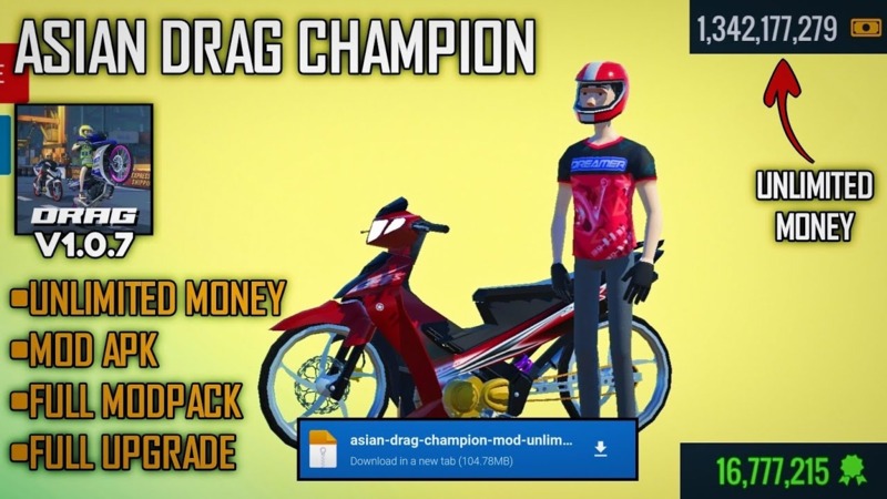 Tải Hack Asian Drag Champion (Vô Hạn Tiền, Tốc Độ) V1.0.7 Hướng Dẫn Cài Đặt Hack Asian Drag Champion