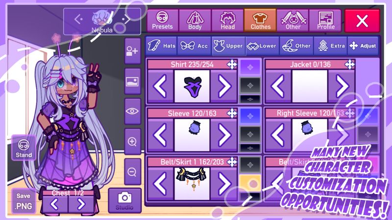 Tải Gacha Nebula MOD APK (Vô Hạn Tiền, Mở Khóa) v1.7.0.2 Tùy Chỉnh Nhân Vật Không Giới Hạn Trong Gacha Nebula MOD APK