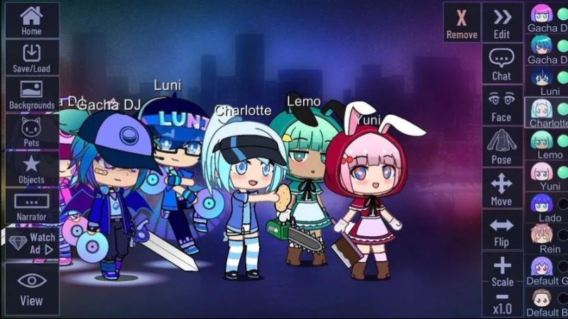 Tải Gacha Nebula MOD APK (Vô Hạn Tiền, Mở Khóa) v1.7.0.2 Đồ Họa Anime Bắt Mắt, Ấn Tượng Trong Gacha Nebula MOD APK