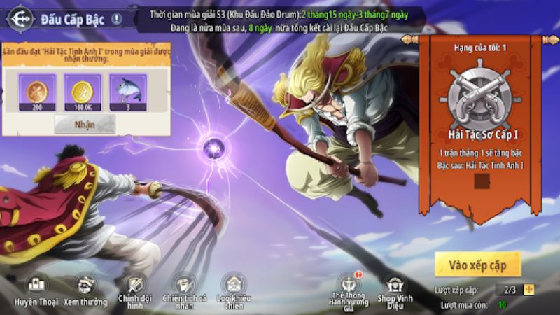Tải Hack Siêu Hải Tặc (Vô Hạn Tiền, Full Tướng) v7.3180.14 Chiêu mộ hải tặc xây dựng đội hình mạnh trong Hack Siêu Hải Tặc