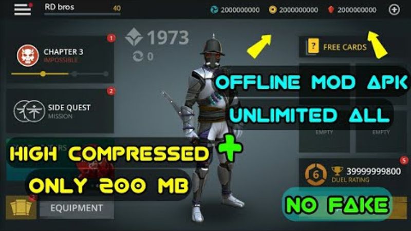 Tải Shadow Fight 3 Mod Apk (Vô Hạn Tiền, Vàng, Max Level) v1.44.5 Tính Năng Nổi Bật Trong Shadow Fight 3 Mod Apk